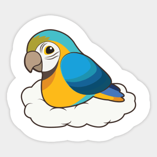 Parrot with Cloud Sticker